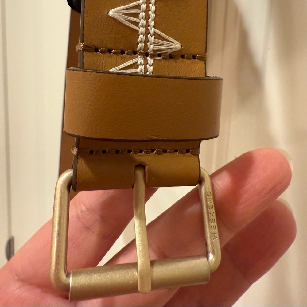 NWT Weekend Max Mara Leather Belt Size: Small; Medium Brown All Seasons - Picture 10 of 10